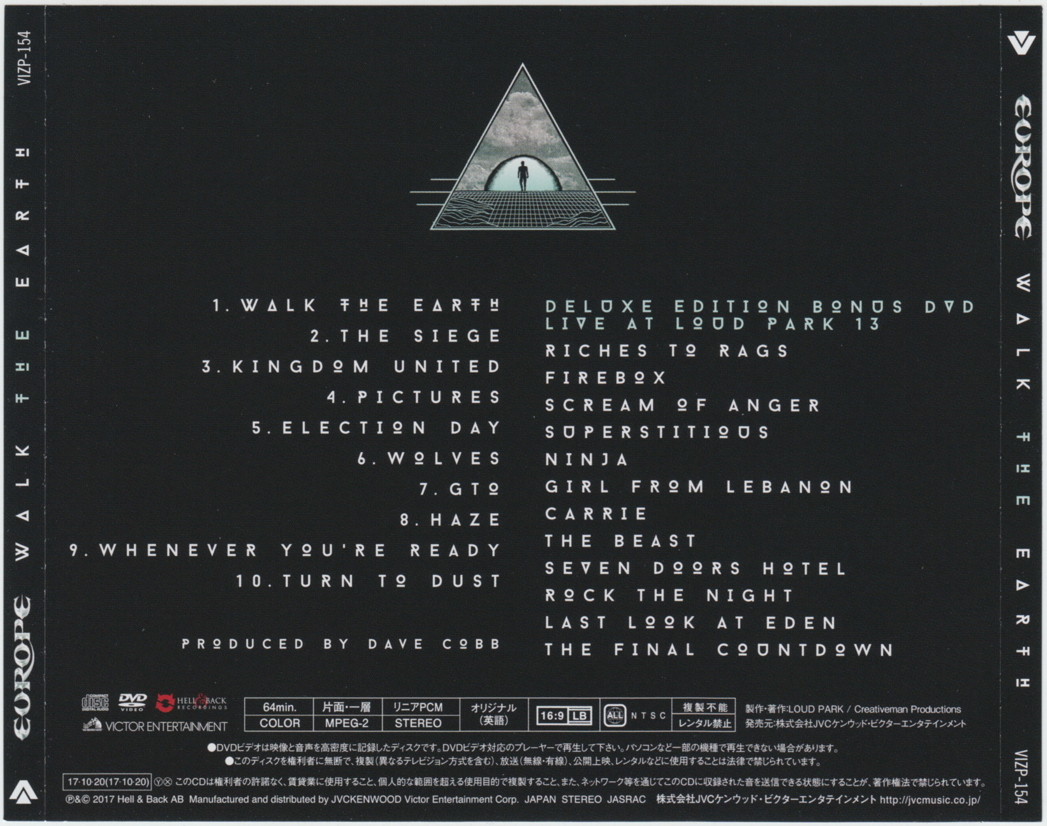 Europe  Walk The Earth : Back JPN